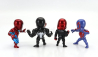 Jada Figures Set 4x Avengers - Spider Man - Miles Morales - Spiderman 2099 - Venom - Cm. 6.0 1:32 Různé