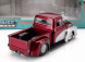 Jada Ford usa F-100 Pick-up Custom With Fuel Pump 1956 1:24 Červená Stříbrná