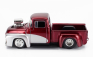 Jada Ford usa F-100 Pick-up Custom With Fuel Pump 1956 1:24 Červená Stříbrná