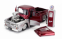 Jada Ford usa F-100 Pick-up Custom With Fuel Pump 1956 1:24 Červená Stříbrná