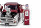 Jada Ford usa F-100 Pick-up Custom With Fuel Pump 1956 1:24 Červená Stříbrná