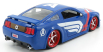 Jada Ford usa Mustang Gt Coupe 2006 With Captain America Figure 1:24 Modrá Červená Bílá
