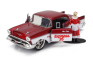 Jada Ford usa Set Holiday Rides 2022 - Pick-up 1941 With Chevrolet Bel Air 1957 With Santa Claus (babbo Natale) & Mrs. Santa Claus Figures 1:32 Červená Met Bílá