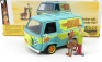 Jada Hanna barbera Scooby-doo The Mystery Van Machine With Shaggy And Scooby-doo Figures 1:24 Světle Modrá Žlutá
