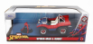 Jada Mayers manx Buggy With Spiderman Figure Marvel 1964 1:24 Modrá Červená