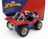 Jada Mayers manx Buggy With Spiderman Figure Marvel 1964 1:24 Modrá Červená