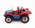 Jada Mayers manx Buggy With Spiderman Figure Marvel 1964 1:24 Modrá Červená