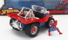 Jada Mayers manx Buggy With Spiderman Figure Marvel 1964 1:24 Modrá Červená