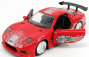 Jada Mazda Dom's Rx-7 2001 - Toretto - Fast & Furious 8 2017 1:32 Červená Stříbrná
