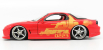 Jada Mazda Dom's Rx-7 2001 - Toretto - Fast & Furious Ii (2003) 1:24 Červená Žlutá