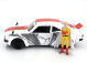Jada Mazda Rx-3 With One Punch Saitama Figure 1974 1:24 Bílá Červená Žlutá