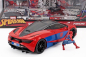 Jada Mclaren 720s With Spiderman Figure Marvel 2018 1:24 Červená Modrá