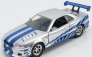 Jada Nissan Brian's Skyline Gt-r 1999 - Fast & Furious Ii (2003) 1:32 Stříbrná Modrá