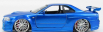 Jada Nissan Brian's Skyline Gt-r R34 2002 - Fast & Furious I (2001) 1:24 Matt Blue