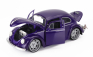 Jada Volkswagen Beetle Maggiolino Custom With Wednesday Addams & Thing Figure 1959 1:24 Modrá Černá
