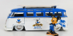 Jada Volkswagen T1 Samba Minibus 1962 1:24, bílomodrá