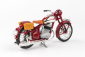 Abrex Jawa 350 Pérák (1950) 1:18 - Tmavě červená - s brašnami