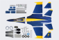 RC letadlo JDF06 Thunder Streak 1290 mm EDF 120 mm