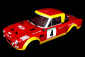 Karoserie lakovaná, Fiat 124 Abarth, nálepky, příslušenství (200mm)