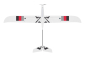 RC letadlo KAVAN Falke 1800mm ARF, červená