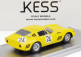 Kess-model Ferrari 275 Gtb/c Sn.6885 Team Ecurie Francorchamps N 24 3rd 24h Le Mans 1965 Willy Mairesse - Jean Blaton (beurlys) 1:43 Žlutá