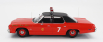 Kk-scale Dodge Monaco N 7 Chicago Fire Engine Department 1974 1:18 Červená Černá