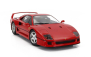 Kk-scale Ferrari F40 1987 - Black Interior 1:18 Rosso Ferrari Červená