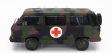 Kk-scale Volkswagen T3 Minibus  German Army Ambulance 1987 1:18 Vojenská Kamufláž
