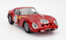 Kyosho Ferrari 250 Gto 3.0l V12 Team Equipe Nationale Belge N 22 1:18, červená
