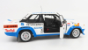 Kyosho Fiat 131 Abarth N 1 Winner Rally 1000 Lakes 1980 1:18, bílomodrá
