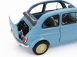 Kyosho Fiat 500 D Cabriolet Open 1960 1:18 Celeste Crociera - Světle Modrá