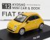 Kyosho Fiat Nuova 500 2007 With Book 1:64 Žlutá