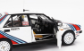 Kyosho Lancia Delta Hf Integrale 4wd Team Lancia  N 4 Winner Rally 1000 Lakes 1987 Markku Alen - Ilkka Kivimaki 1:18 Bílá Červená Modrá