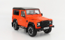 Lcd-model Land rover Defender 90 Works V8 70th Edition 2018 1:18 Orange