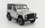 Lcd-model Land rover Defender 90 Works V8 70th Edition 2018 1:18 Silver