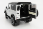 Lcd-model Land rover Defender 90 Works V8 70th Edition 2018 1:18 Silver