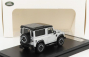 Lcd-model Land rover Defender 90 Works V8 70th Edition 2018 1:64 Silver