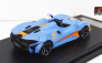 Lcd-model Mclaren Elva Gulf Livery 2020 1:64 Světle Modrá Oranžová