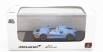 Lcd-model Mclaren Elva Gulf Livery 2020 1:64 Světle Modrá Oranžová