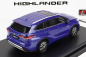 Lcd-model Toyota Highlander 2022 1:64 Blue
