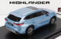 Lcd-model Toyota Highlander 2022 1:64 Moondust Blue