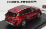 Lcd-model Toyota Highlander 2022 1:64 Red