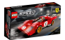 Lego Ferrari Lego Speed Champion - 512m N 4 Racing 1970 - 291 Pezzi - 291 Pieces Red