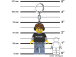 LEGO svítící klíčenka - Hráč videoher