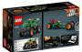 Lego Truck Lego Technic - 2 In 1 - Monster Jam Dragon Pull Back - 217 Pezzi - 217 Pieces Zelená