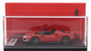 Looksmart Ferrari 296 Gts Spider Assetto Fiorano Open Roof 2022 1:43 Rosso F-1-75 - Matná Červená Stříbrná