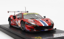 Looksmart Ferrari 488 Gte Evo 3.9l Turbo V8 Team Spirit Of Race N 71 1:43, červená