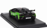 Looksmart Lamborghini Huracan Sto Lp640-2 N 10 Italian Stripe 2023 - 10th Anniversary 1:43 Zelená Černá