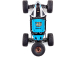 RC auto Losi Lasernut U4 1:10 4WD Smart RTR, modrá