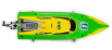 LRP Deep Blue 340 2,4 High-Speed Racing loď RTR - žluto/zelená